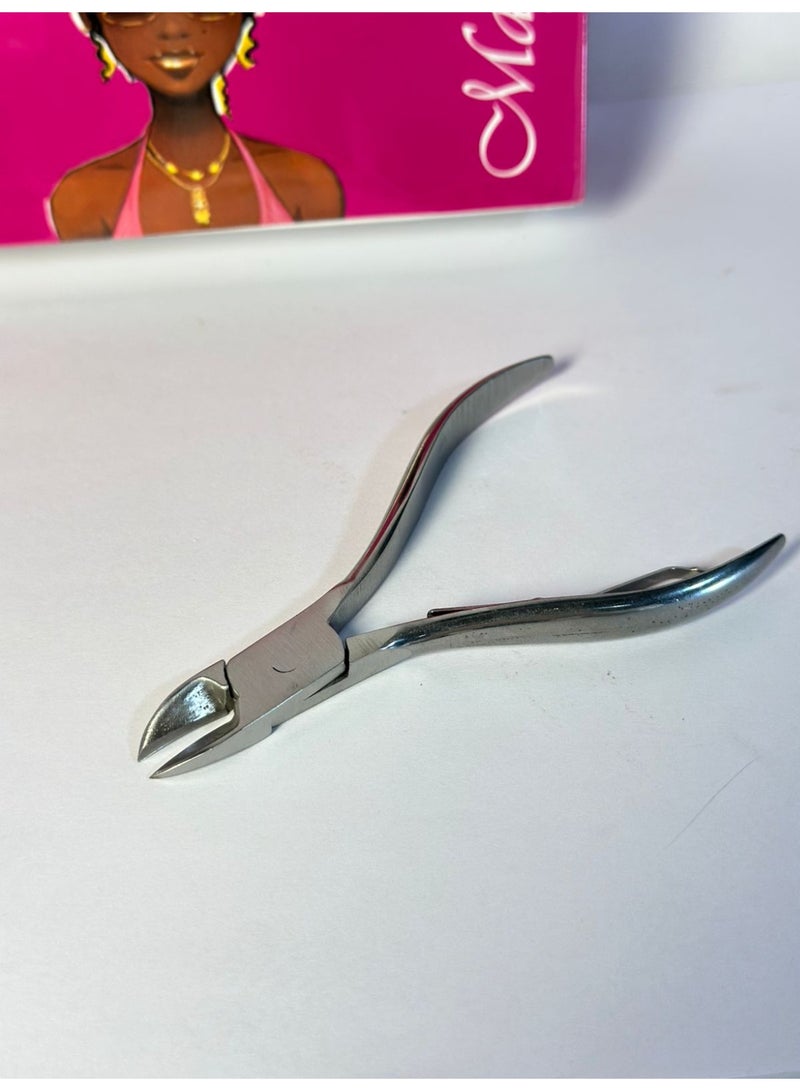 أداة إزالة الجلد الميت، مقص أظافر من الفولاذ المقاوم للصدأ، أداة احترافية حادة لتقليم أظافر اليدين والقدمين، أداة للعناية بالأظافر، مناسبة للمانيكير والباديكير، قطعة واحدة - Image 1